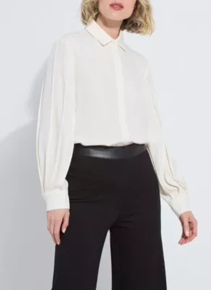 Ivette Pleated Balloon Slv Blouse