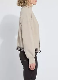 Blythe Zip Up Cozy Rib Sweater