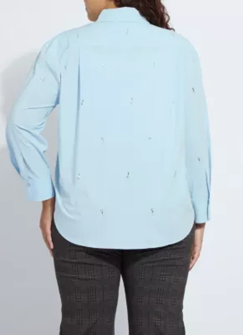 Skye Crystal Embellished Shirt Curvy