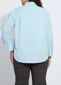 Skye Crystal Embellished Shirt Curvy