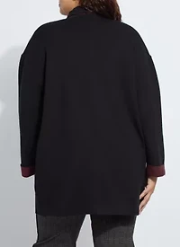 Nicolette Double Face Knit Cardigan Curvy