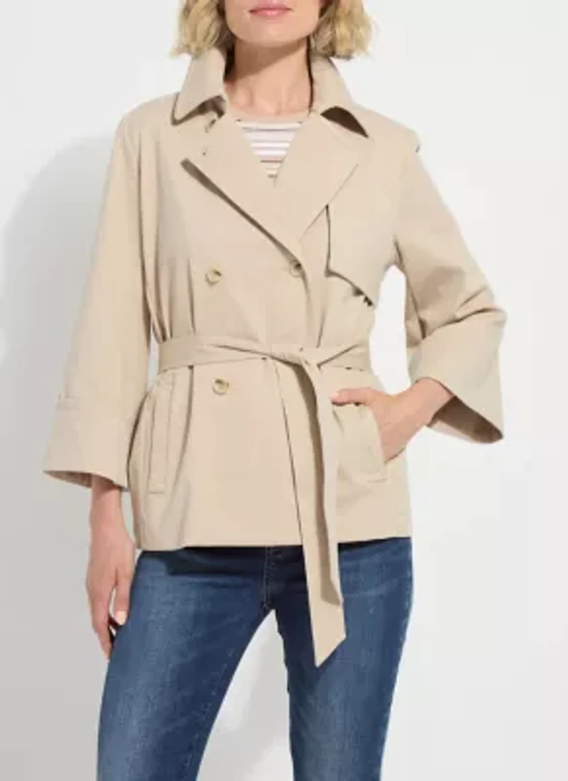 DAKOTA COTTON CROPPED TRENCH
