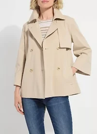 DAKOTA COTTON CROPPED TRENCH