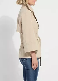 DAKOTA COTTON CROPPED TRENCH