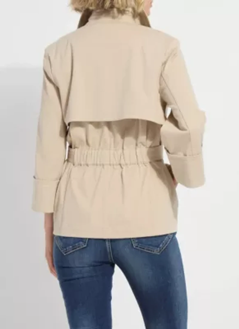 DAKOTA COTTON CROPPED TRENCH