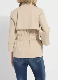 DAKOTA COTTON CROPPED TRENCH