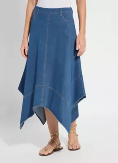 LUCILE HANDKERCHIEF DENIM SKIRT