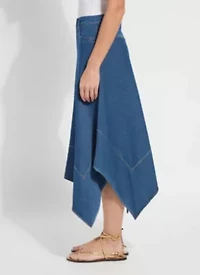 LUCILE HANDKERCHIEF DENIM SKIRT