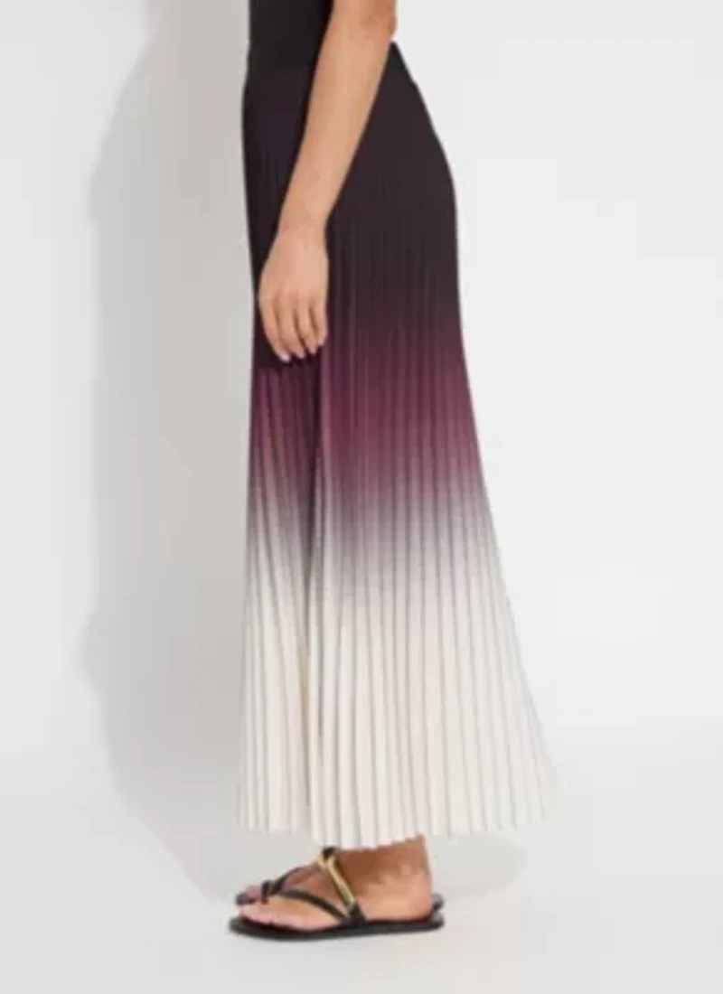 FORTUNATA PACKABLE PLEATED CHIFFON SKIRT