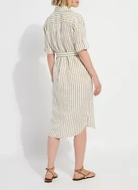 JUNIPER LINEN TUNIC SHIRTDRESS