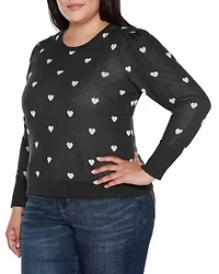 Plus Tiny Hearts Sweater