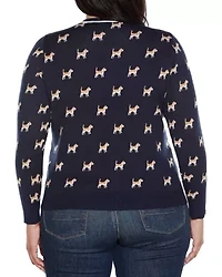 Plus Fetch-ing Fun Cardigan Sweater