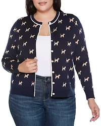 Plus Fetch-ing Fun Cardigan Sweater