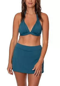 Solid Swim Skort