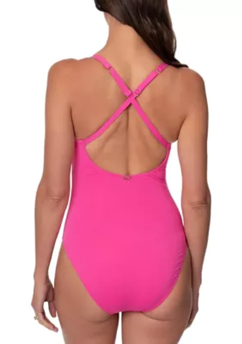 Solid Paris One Piece Bathing Suit