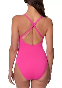 Solid Paris One Piece Bathing Suit