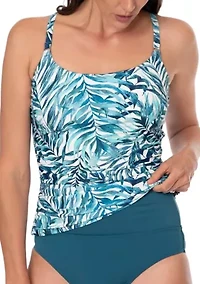 Women's Palm Camouflage Eden Cami Tankini Swim Top