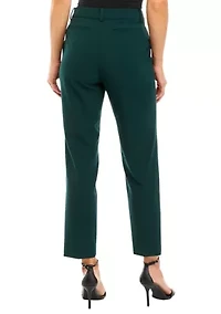 Petite Flat Front Stretch Slim Ankle Pants