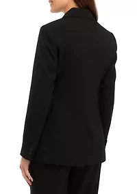 Petite Notch Collar Bi Stretch Blazer