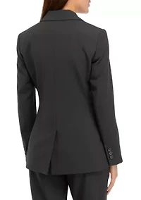 Petite Notch Collar Bi Stretch Blazer