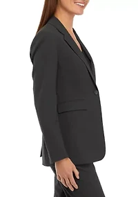 Petite Notch Collar Bi Stretch Blazer