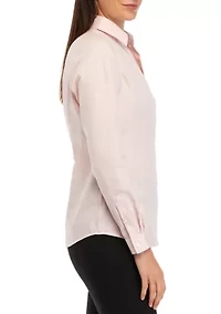 Petite Easy Care Button Front Shirt