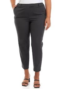 Plus Bi Stretch Slim Ankle Pants