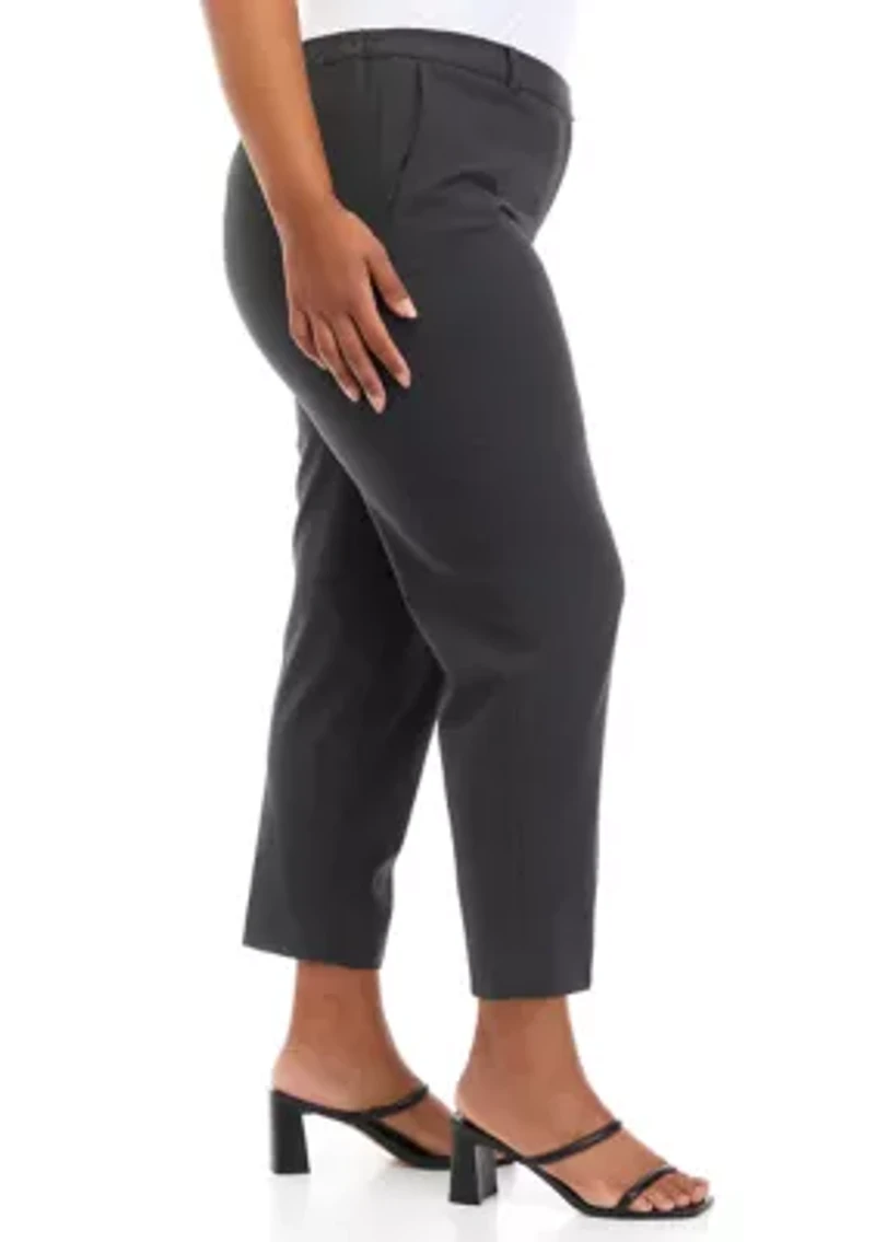Plus Bi Stretch Slim Ankle Pants