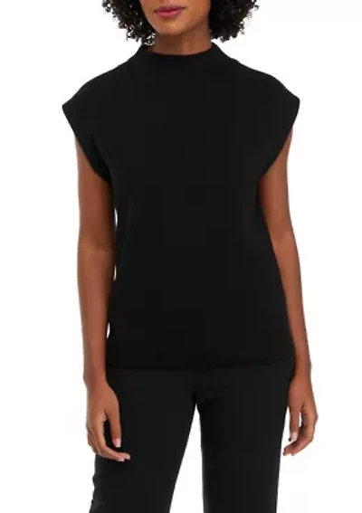 Petite Sleeveless Funnel Neck Sweater