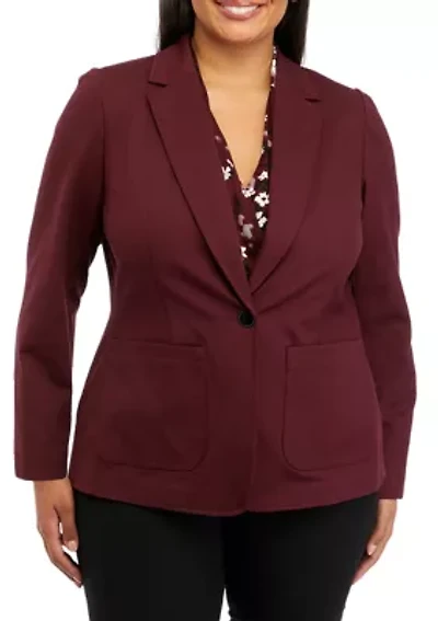 Plus Compression One Button Jacket