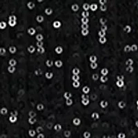 Petite V-Neck Flutter Sleeve Sequin Top