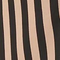 Women's Stripe Long Sleeve Button Front Blouse