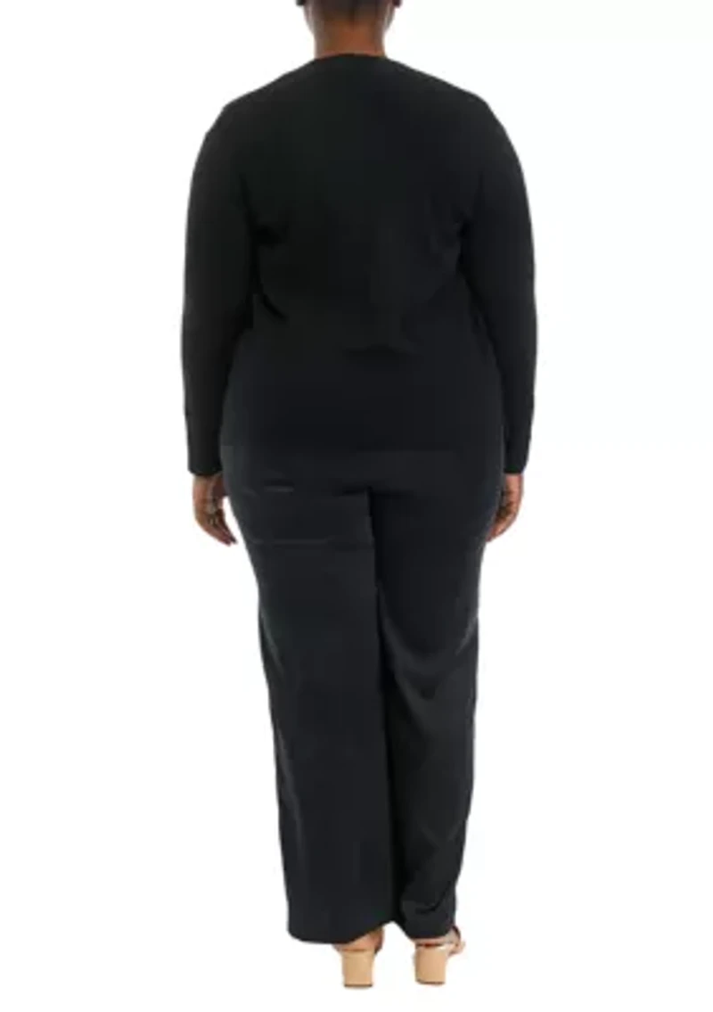 Plus  Open Cardigan