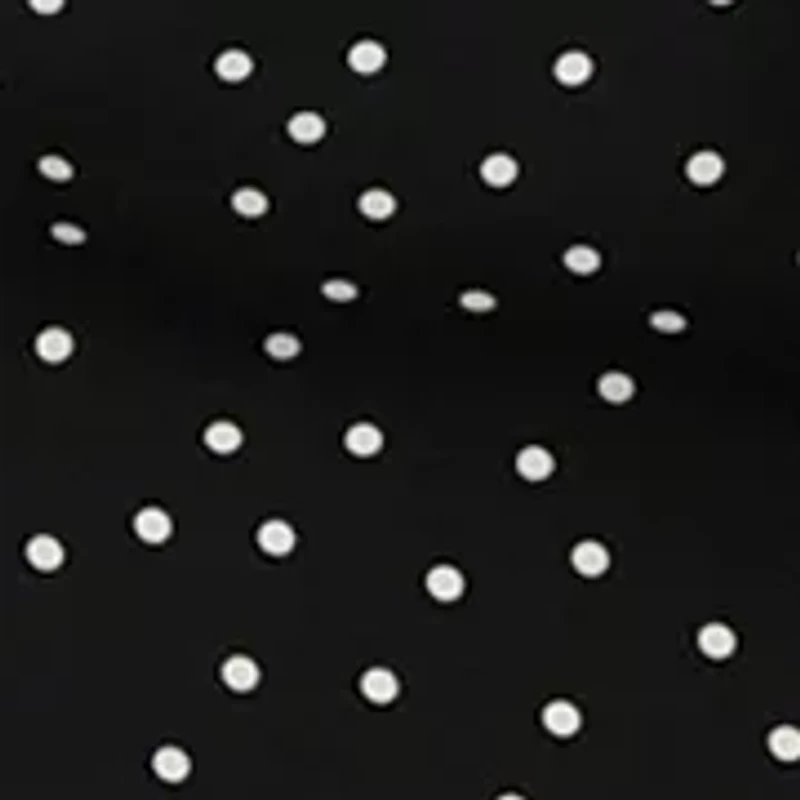 Plus Dot Printed Belted Shirtdress