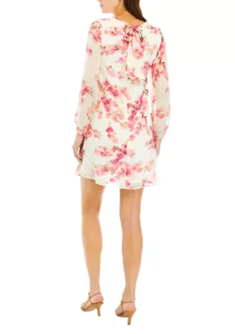 Petite Long Sleeve Shift Dress