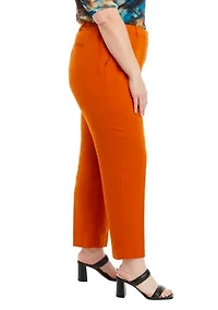 Plus Crepe Slim Leg Pants
