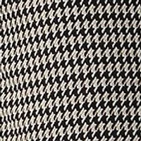 Petite Pull On Straight Ankle Houndstooth Ponte Pants