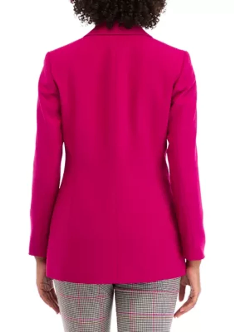 Women's Notch Collar Four Button Blazer