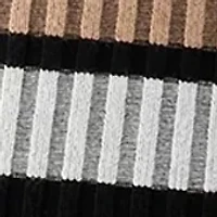 Women's Striped Keyhole Top