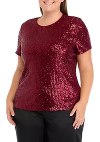Plus Sequin T-Shirt