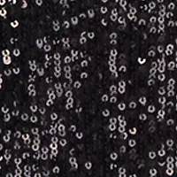 Petite Open Front Peak Lapel Sequin Cardigan