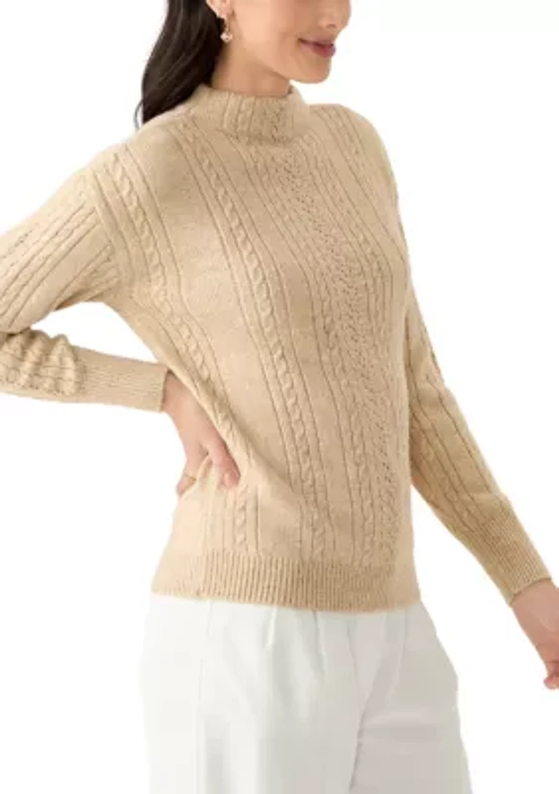 Petite Superbly Soft™ Mock Neck Sweater
