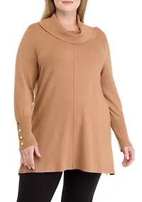 Plus Cowl Neck Sweater