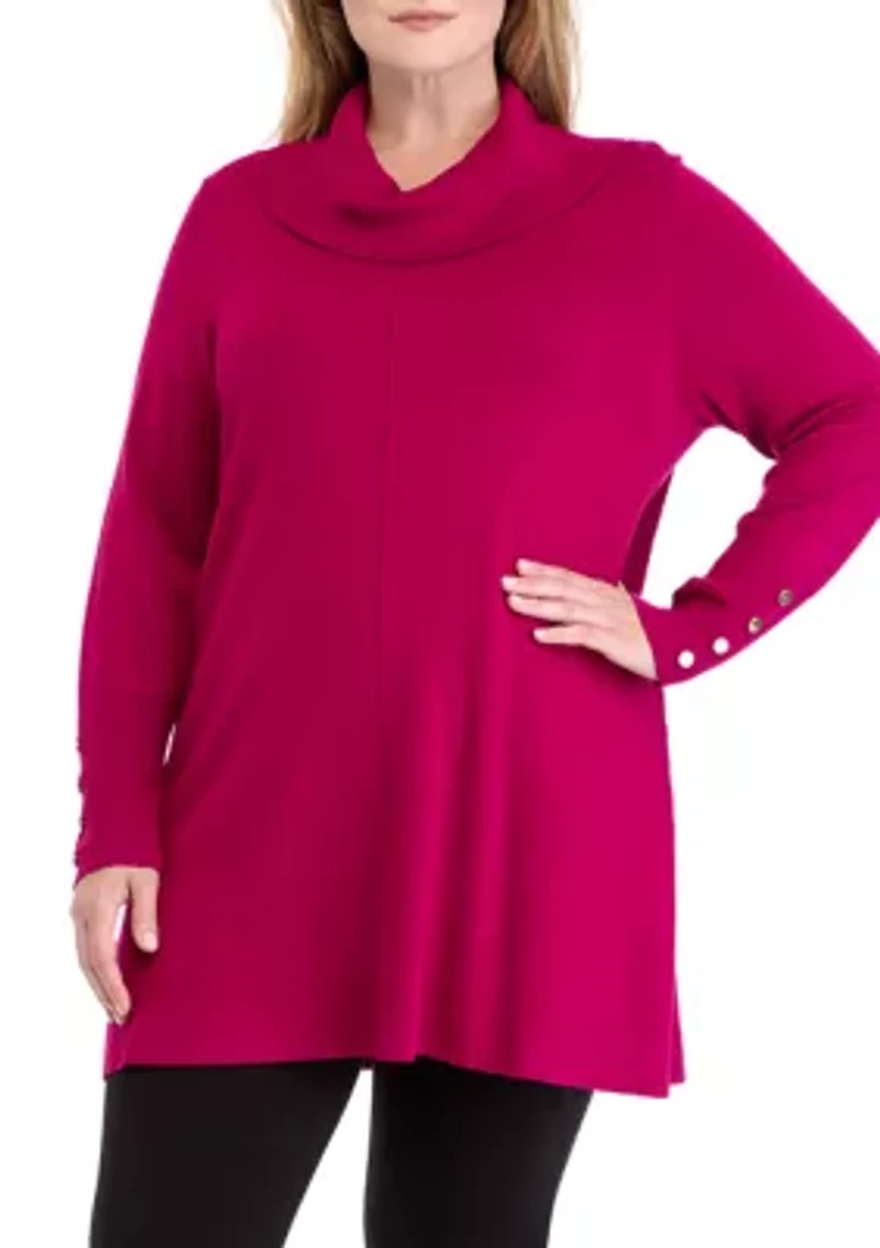 Plus Cowl Neck Sweater