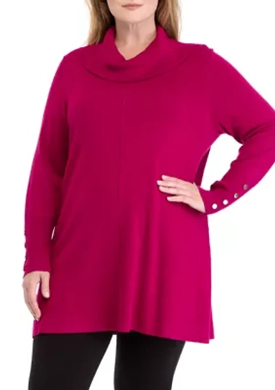 Plus Cowl Neck Sweater