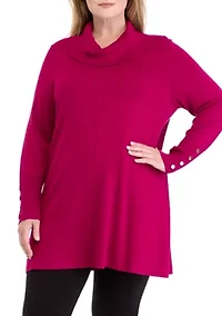 Plus Cowl Neck Sweater