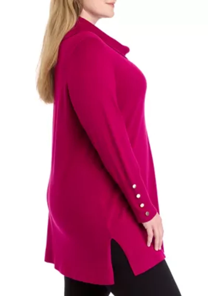 Plus Cowl Neck Sweater