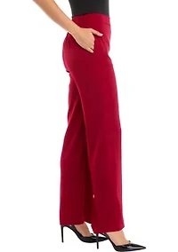 Petite Satin Pull On Pants