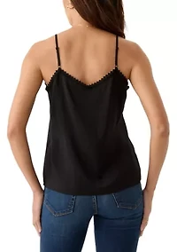 Petite Sleeveless V-Neck Camisole Top