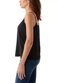 Petite Sleeveless V-Neck Camisole Top